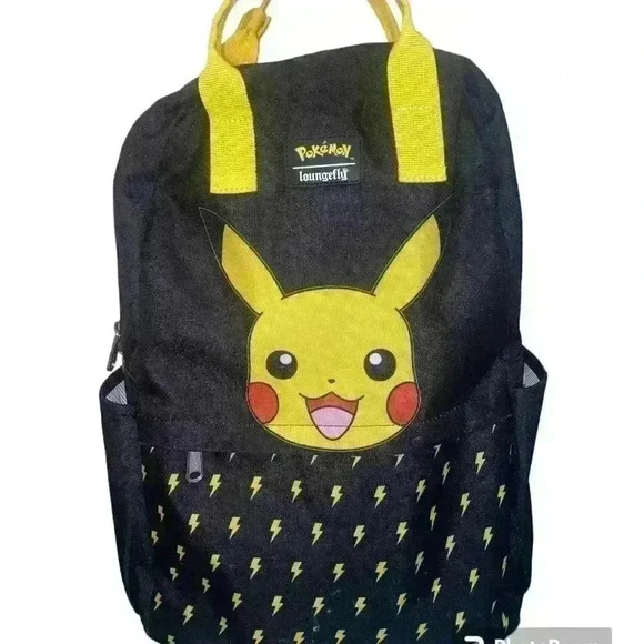 Loungefly Other - Loungefly x Pokemon Pikachu Extremely Rare Black Backpack Laptop Storage